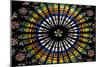 France, Alsace, Strasbourg, Strasbourg Cathedral, Stained Glass Window, Rose Window-Samuel Magal-Mounted Photographic Print