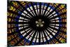 France, Alsace, Strasbourg, Strasbourg Cathedral, Stained Glass Window, Rose Window-Samuel Magal-Mounted Photographic Print