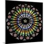 France, Alsace, Strasbourg, Strasbourg Cathedral, Stained Glass Window, Rose Window-Samuel Magal-Mounted Photographic Print