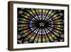 France, Alsace, Strasbourg, Strasbourg Cathedral, Stained Glass Window, Rose Window-Samuel Magal-Framed Photographic Print