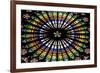 France, Alsace, Strasbourg, Strasbourg Cathedral, Stained Glass Window, Rose Window-Samuel Magal-Framed Photographic Print