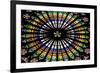 France, Alsace, Strasbourg, Strasbourg Cathedral, Stained Glass Window, Rose Window-Samuel Magal-Framed Photographic Print