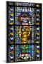 France, Alsace, Strasbourg, Strasbourg Cathedral, Stained Glass Window, Saint Juste-Samuel Magal-Mounted Photographic Print