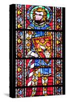 France, Alsace, Strasbourg, Strasbourg Cathedral, Stained Glass Window, Saint Marcus (Dux)-Samuel Magal-Stretched Canvas