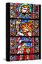 France, Alsace, Strasbourg, Strasbourg Cathedral, Stained Glass Window, Saint Marcus (Dux)-Samuel Magal-Stretched Canvas