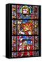 France, Alsace, Strasbourg, Strasbourg Cathedral, Stained Glass Window, Saint Marcus (Dux)-Samuel Magal-Framed Stretched Canvas