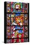 France, Alsace, Strasbourg, Strasbourg Cathedral, Stained Glass Window, Saint Marcus (Dux)-Samuel Magal-Stretched Canvas