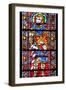 France, Alsace, Strasbourg, Strasbourg Cathedral, Stained Glass Window, Saint Marcus (Dux)-Samuel Magal-Framed Photographic Print