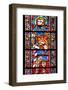 France, Alsace, Strasbourg, Strasbourg Cathedral, Stained Glass Window, Saint Marcus (Dux)-Samuel Magal-Framed Photographic Print