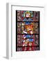 France, Alsace, Strasbourg, Strasbourg Cathedral, Stained Glass Window, Saint Marcus (Dux)-Samuel Magal-Framed Photographic Print