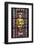 France, Alsace, Strasbourg, Strasbourg Cathedral, Stained Glass Window, Saint Remi (Remegius)-Samuel Magal-Framed Photographic Print