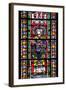 France, Alsace, Strasbourg, Strasbourg Cathedral, Stained Glass Window, Saint Valentius-Samuel Magal-Framed Photographic Print