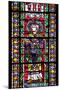 France, Alsace, Strasbourg, Strasbourg Cathedral, Stained Glass Window, Saint Valentius-Samuel Magal-Mounted Photographic Print