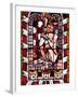 France, Alsace, Strasbourg, Strasbourg Cathedral, Stained Glass Window, Satan-Samuel Magal-Framed Photographic Print