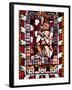 France, Alsace, Strasbourg, Strasbourg Cathedral, Stained Glass Window, Satan-Samuel Magal-Framed Photographic Print