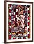 France, Alsace, Strasbourg, Strasbourg Cathedral, Stained Glass Window, Satan-Samuel Magal-Framed Photographic Print
