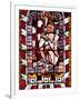 France, Alsace, Strasbourg, Strasbourg Cathedral, Stained Glass Window, Satan-Samuel Magal-Framed Photographic Print