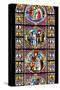 France, Alsace, Strasbourg, Strasbourg Cathedral, Stained Glass Window, Solomon Judgment and Angel-Samuel Magal-Stretched Canvas