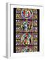 France, Alsace, Strasbourg, Strasbourg Cathedral, Stained Glass Window, Solomon Judgment and Angel-Samuel Magal-Framed Photographic Print