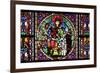 France, Alsace, Strasbourg, Strasbourg Cathedral, Stained Glass Window, Solomon Judgment-Samuel Magal-Framed Photographic Print