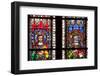 France, Alsace, Strasbourg, Strasbourg Cathedral, Stained Glass Window, Swabian Philip and Henry V-Samuel Magal-Framed Photographic Print