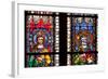 France, Alsace, Strasbourg, Strasbourg Cathedral, Stained Glass Window, Swabian Philip and Henry V-Samuel Magal-Framed Photographic Print