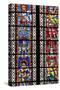 France, Alsace, Strasbourg, Strasbourg Cathedral, Stained Glass Window, Theban Legion Warriors.-Samuel Magal-Stretched Canvas