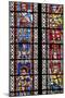 France, Alsace, Strasbourg, Strasbourg Cathedral, Stained Glass Window, Theban Legion Warriors.-Samuel Magal-Mounted Photographic Print