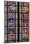 France, Alsace, Strasbourg, Strasbourg Cathedral, Stained Glass Window, Theban Legion Warriors.-Samuel Magal-Mounted Photographic Print