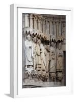 France, Amiens Cathedral, West Facade, Portal of St. Firmn, Jamb Statues-Samuel Magal-Framed Photographic Print