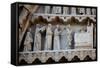 France, Amiens Cathedral (World Heritage Site), South Transept, Portal of the Golden Virgin-Samuel Magal-Framed Stretched Canvas