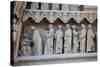 France, Amiens Cathedral (World Heritage Site), South Transept, Portal of the Golden Virgin-Samuel Magal-Stretched Canvas