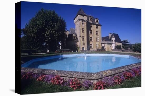 France, Aquitaine, Castelnaud-La-Chapelle, Fayrac Castle, 13th Century-null-Stretched Canvas