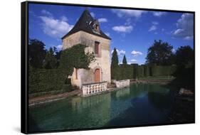 France, Aquitaine, Eyrignac Manor Gardens-null-Framed Stretched Canvas