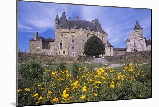 France, Aquitaine, Jumilhac-Le-Grand, Jumilhac Castle-null-Mounted Giclee Print