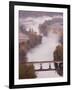 France, Aquitaine Region, Dordogne, Domme, Dordogne River Valley in Fog from the Belvedere De La Ba-Walter Bibikow-Framed Photographic Print