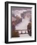 France, Aquitaine Region, Dordogne, Domme, Dordogne River Valley in Fog from the Belvedere De La Ba-Walter Bibikow-Framed Photographic Print