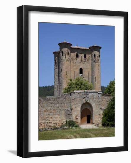 France, Arques Castle, Donjon (Keep) and Gate-null-Framed Photographic Print