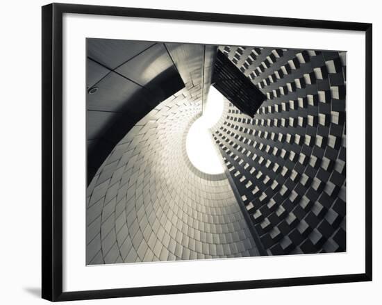 France, Auvergne Region, St-Ours Les Roches, Vulcania European Volcanic Park, Great Cone of the Cal-Walter Bibikow-Framed Photographic Print