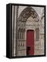 France, Auxerre Cathedral, West Facade, South P-null-Framed Stretched Canvas