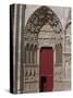 France, Auxerre Cathedral, West Facade, South P-null-Stretched Canvas