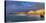 France, Biarritz, Pyrenees-Atlantique, Panorama of Grand Plage at Sunset-Shaun Egan-Stretched Canvas