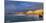 France, Biarritz, Pyrenees-Atlantique, Panorama of Grand Plage at Sunset-Shaun Egan-Mounted Photographic Print