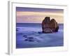 France, Biarritz, Pyrenees-Atlantique, Seascape and Rock Formation-Shaun Egan-Framed Photographic Print