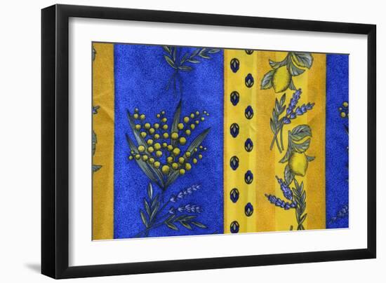 France, Bouches-Du-Rhone. Aix-En-Provence. Textiles at Market-Kevin Oke-Framed Photographic Print