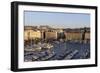 France, Bouches Du Rhone, Marseille. Overlooking Vieux Port with Boats-Kevin Oke-Framed Photographic Print