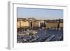France, Bouches Du Rhone, Marseille. Overlooking Vieux Port with Boats-Kevin Oke-Framed Photographic Print