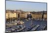 France, Bouches Du Rhone, Marseille. Overlooking Vieux Port with Boats-Kevin Oke-Mounted Photographic Print