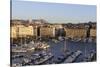 France, Bouches Du Rhone, Marseille. Overlooking Vieux Port with Boats-Kevin Oke-Stretched Canvas