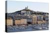 France, Bouches Du Rhone, Marseille. View Overlooking Vieux Port-Kevin Oke-Stretched Canvas